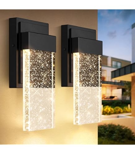 Amazon.com: Craftmade Z1604-TB-LED Aria Crystal Outdoor LED Wall